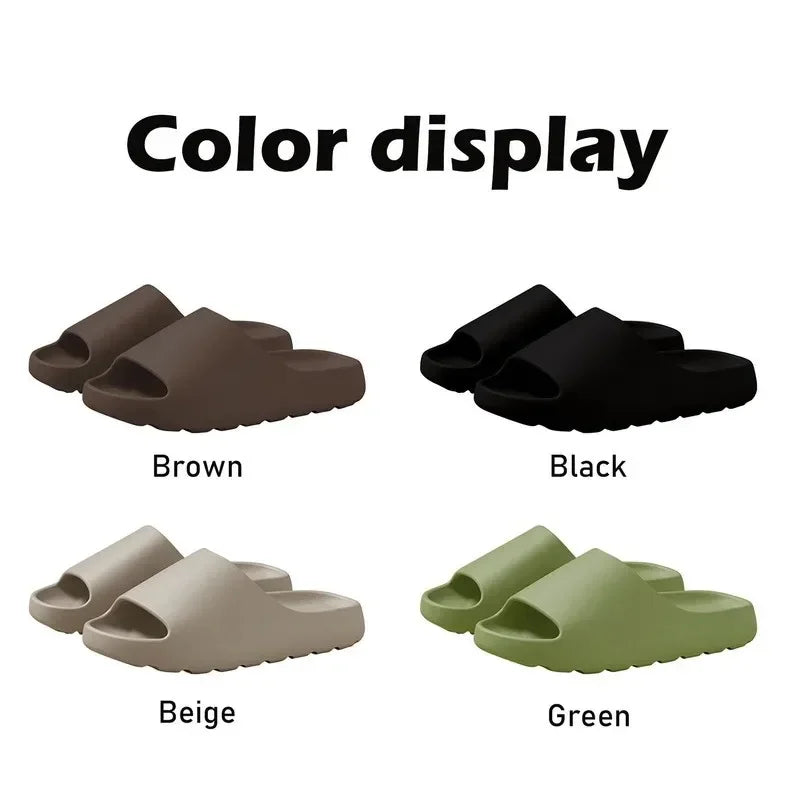 Thick Sole Cloud Slippers with Ergonomic Support