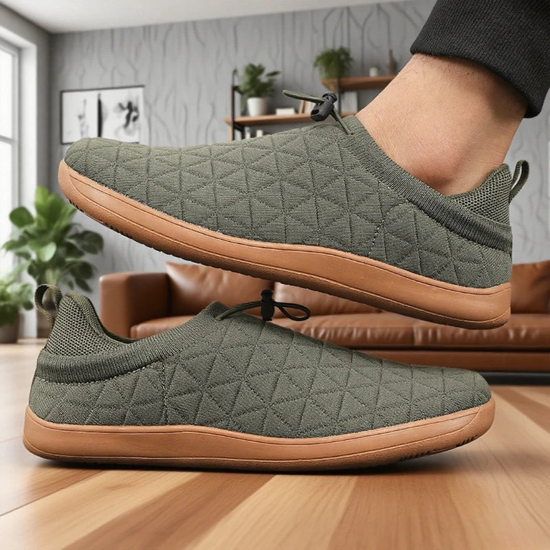 Minimalist Mesh Walking Shoes with Quick Toggle Lace