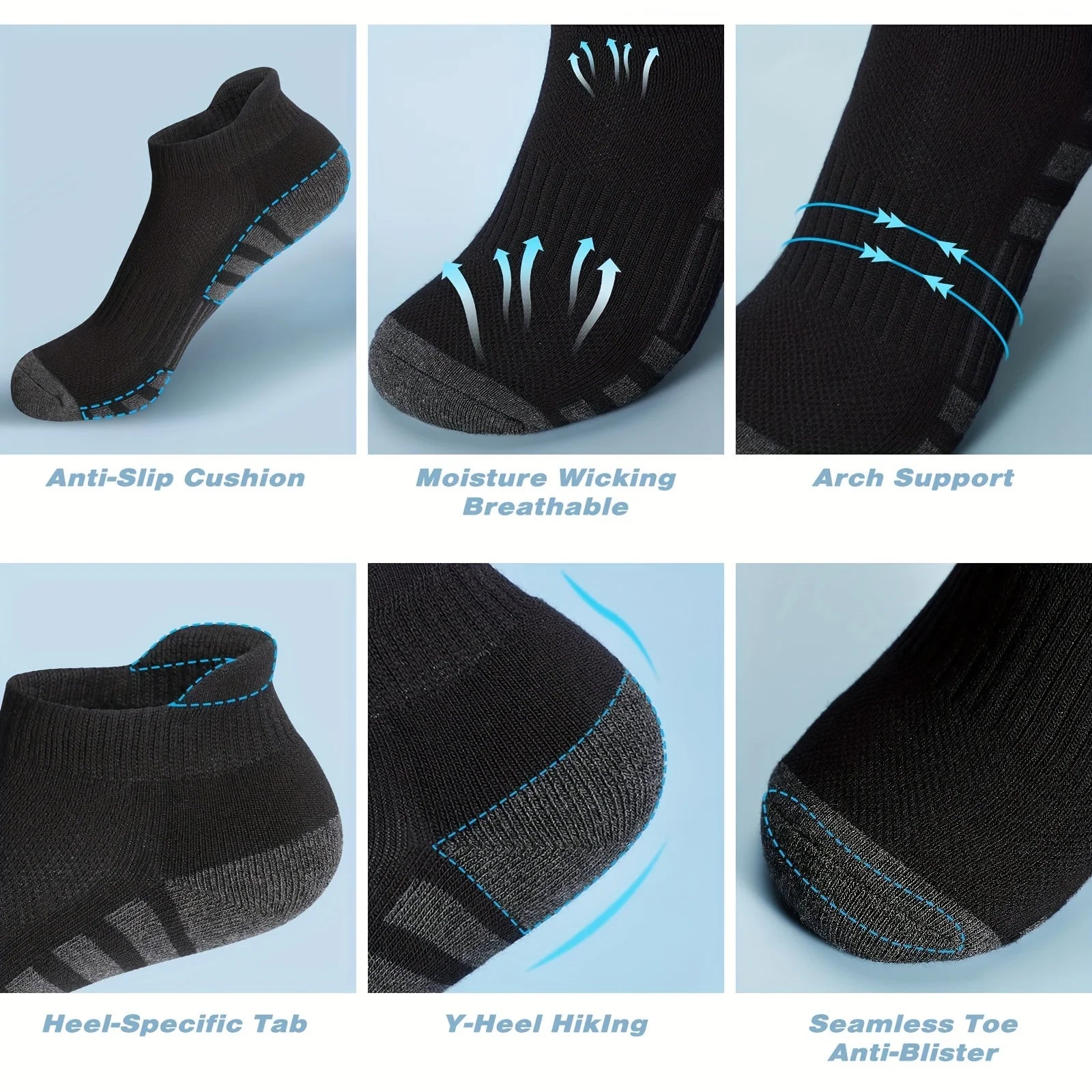 12-Pair Pack Men's Low Cut Socks