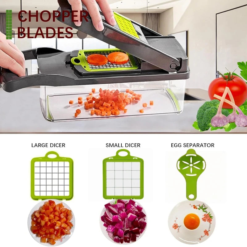 8-in-1 Multifunctional Vegetable Chopper and Slicer